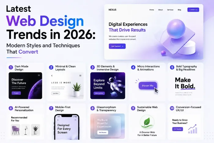 Latest Web Design Trends in 2026: Modern Styles and Techniques That Convert