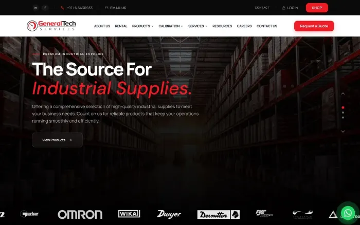 General Tech Services — Web Design website homepage screenshot