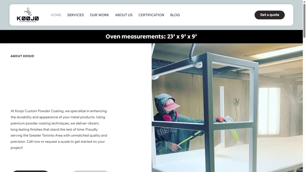 Koojo Custom Powder Coating SEO Services Case Study