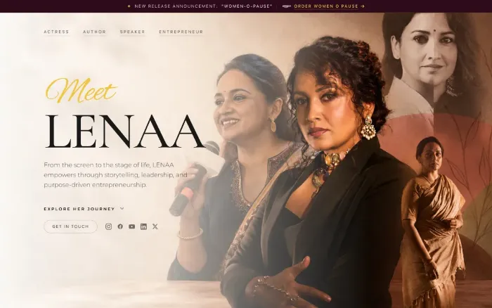 Lenaa website homepage — lenaalife.com