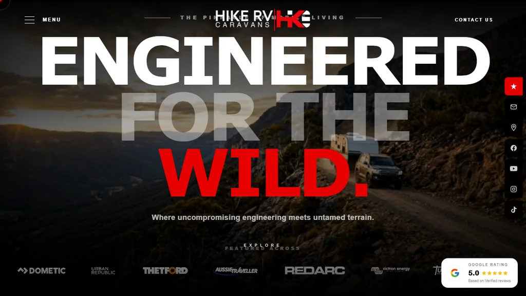 Hike RV Caravans — Adventure Tourism Brand Portal